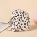 Mini cute leopard print backpack coin purse cute keychain bag charm for women kids. - Off White