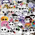 Cute TBH creature stickers pack waterproof cartoon decals for water bottle laptop case 50pcs - 50 Sheets