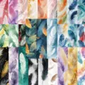 Colorful feather bookmarks set decorative page markers aesthetic stationery reading gifts ideas - 30 Pieces/Pack
