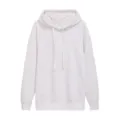 Sweat-shirt à capuche en coton lourd, haut streetwear décontracté et ample de couleur blanche. - S / Blanc