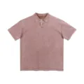 Vintage washed short sleeve polo shirt for men and women, 100% cotton casual tee top. - S / Tops / Coffee Top