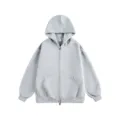 Men's Casual Grey Zip-Up Hoodie Heavyweight Loose Fit Long Sleeve Hooded Sweatshirt Variant - S / Cardigans / Mixed Grey