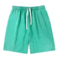 Vintage acid washed green shorts for men and women summer casual loose streetwear clothing - S / Bottoms / Grass Green
