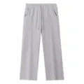 Light grey casual straight-leg sweatpants for daily wear, comfortable loose fit design. - Oyster Grey