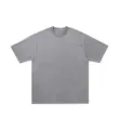 Solid color heavy vintage wash short sleeve t-shirt, casual loose basic tee for summer. - S / Washed Gray