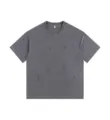 Dark grey heavy vintage washed distressed short sleeve t-shirt variant option available. - S / Washed Gray