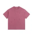 Vintage Distressed Heavy Cotton T-Shirt in Dusty Rose, Oversized Short Sleeve Top - Ankora Red