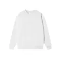 Solid color crewneck sweatshirt, comfortable basic pullover for casual autumn wear. - S / White Crewneck