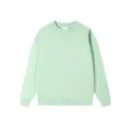 Solid mint green crewneck sweatshirt featuring relaxed dropped shoulders and soft ribbed cuffs. - S / Mint Green Crew Neck Sweatshirt