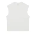 Men's White Heavyweight Muscle Tank Top Sleeveless Gym Shirt Casual Summer Basic Vest - S / Tops / White
