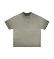 Men's Vintage Washed Oversized T-Shirt Casual Drop Shoulder Tee in Grey-Green Color Variant - S / Tops / Army Green