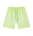 Light green casual shorts for men with elastic drawstring waist, comfortable summer wear. - S / Bottoms / Fluorescent Green