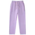 Casual light purple sweatpants with white drawstring waist for daily wear and sports. - S / Bottoms / Light Purple