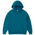 Solid color 350G fleece hooded sweatshirt casual versatile autumn winter sports hoodie - S / Tops / Baja Blue