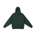 Sudadera con capucha lisa pesada para hombre y mujer, sudadera casual de gran tamaño de manga larga. - Sudadera con capucha verde / S