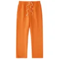 Vibrant orange casual sweatpants with comfortable drawstring elastic waist for autumn and winter. - S / Bottoms / Orange