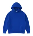Heavyweight blue hoodie for men women casual autumn winter fleece hooded sweatshirt top - S / Tops / Klein Blue
