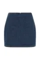 Classic dark blue high-waisted denim mini skirt for women, stylish and versatile everyday wear. - S / Bottoms / Dark Blue