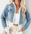 S / Tops / Dark Blue White