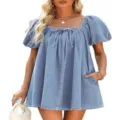 S / Robes / Bleu clair