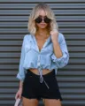 S / Hauts / Bleu clair
