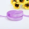 Ruban violet clair pour emballage de fleurs décoration de nœud DIY, matériau satiné élégant. - 1cm*50 Yards / Lilas