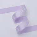 Light purple satin ribbon 2.5cm width with white print for gift box decoration diy craft - English Letter Style / 50 Yards Pack / Light Purple