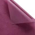Monochrome floral tissue paper for gift wrapping, bouquet lining and craft use, elegant fold view. - 40 Pieces/Pack / Burgundy