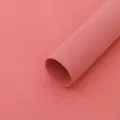 Pink floral wrapping paper roll waterproof embossed paper for custom bouquet packaging - Pack of 20 / Red Bean Paste