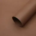 Brown embossed floral wrapping paper waterproof bouquet packaging material rolls for DIY crafts. - Pack of 20 / Dark Brown