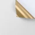 Carta da regalo per fiori dorata bifacciale, materiale lucido per bouquet floreali. - 20 Pezzi/Confezione (58x58cm) / Bianco Crema + Oro