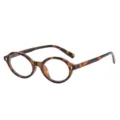 Occhiali rotondi tartarugati anti luce blu vintage da donna montatura ottica chic - Montatura Tartarugata Anti-luce Blu