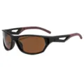 Gafas de sol deportivas para ciclismo al aire libre, protección UV antiviento para hombres mujeres. - Montura Negro Mate Lentes Té