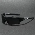 Gafas de sol deportivas hombre mujer ciclismo al aire libre correr pesca montura negra gafas - Montura Negra Lente Gris