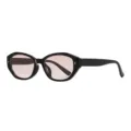 Retro schwarze Katzenaugen Sonnenbrille für Damen Herren, rosa Farbverlauf Modische Brille. - Schwarzer Rahmen Rosa Verlaufsgläser