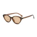 Elegante braune Katzenaugen Sonnenbrille für Damen, UV-Schutz Retro Brille stilvoll. - Tee Rahmen Tee Gläser