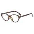Dunkle Schildpatt Katzenauge Optische Brille Vintage Klarsicht Brille für Damen Neu - Schildpatt-Rahmen Blaulichtschutz