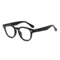 Vintage Schwarze Runde Blaulichtfilter Brille Retro Mode Klassische Brille Variante SKU - Schwarzer Rahmen Anti-Blaulicht