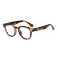 Klassische Vintage Schildpatt Brille für Damen und Herren, retro runder Rahmen mit Stil. - Schildpatt-Rahmen Blaulichtschutz