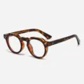 Retro Schildpatt Runde Brille Gestell Anti Blaulicht Vintage Optische Brillen Variante - Schildpatt-Rahmen Blaulichtschutz