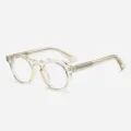 Klares Gestell Blaulichtfilter Brille, vintage Retro Stil optische Brille fur Damen Herren. - Hellbraun Rahmen Anti-Blaulicht