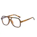 Schildpatt Doppelsteg Pilot Brillenrahmen Retro Optische Blaulichtfilter Brille Neu - Tee Schildpatt Rahmen / Blaulichtschutz