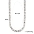 Collana con catena a maglie in acciaio inossidabile, lunghezza 45+5cm e peso 21.6g. - Collana (CK1800) / Colore acciaio