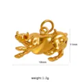 Gouden dierenriem os hanger DIY sieraden charm, 18x11mm compacte maat, prachtig metalen accessoire. - Os Hanger (CK1912) / 18x11mm
