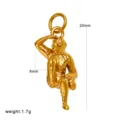 Exquisite 18K gold plated zodiac monkey pendant, detailed carving, size 20x8mm, lightweight 1.7g. - Monkey Pendant (CK1910)