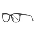 Schwarzes quadratisches Brillengestell für Damen, leichte Acetat Brille für den Alltag. - Schwarzer Rahmen Anti-Blaulicht