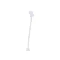 Spazzolino bianco a doppia testa per cani e gatti per la pulizia dentale degli animali - Bianco Porcellana Piccolo (Setole in Nylon)