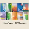 Set of 10 aesthetic decorative wall postcards cards for bedroom and living room decor. - Dual World / 10 Pieces