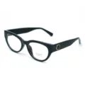 Black cat eye blue light blocking glasses for women anti radiation stylish clear lens eyewear - Black Frame Anti-Blue Light