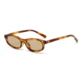 Retro kleine Katzenauge Sonnenbrille für Damen und Herren, vintage Schildpatt modische Brille. - Schildpatt Rahmen Hellteefarben Gläser